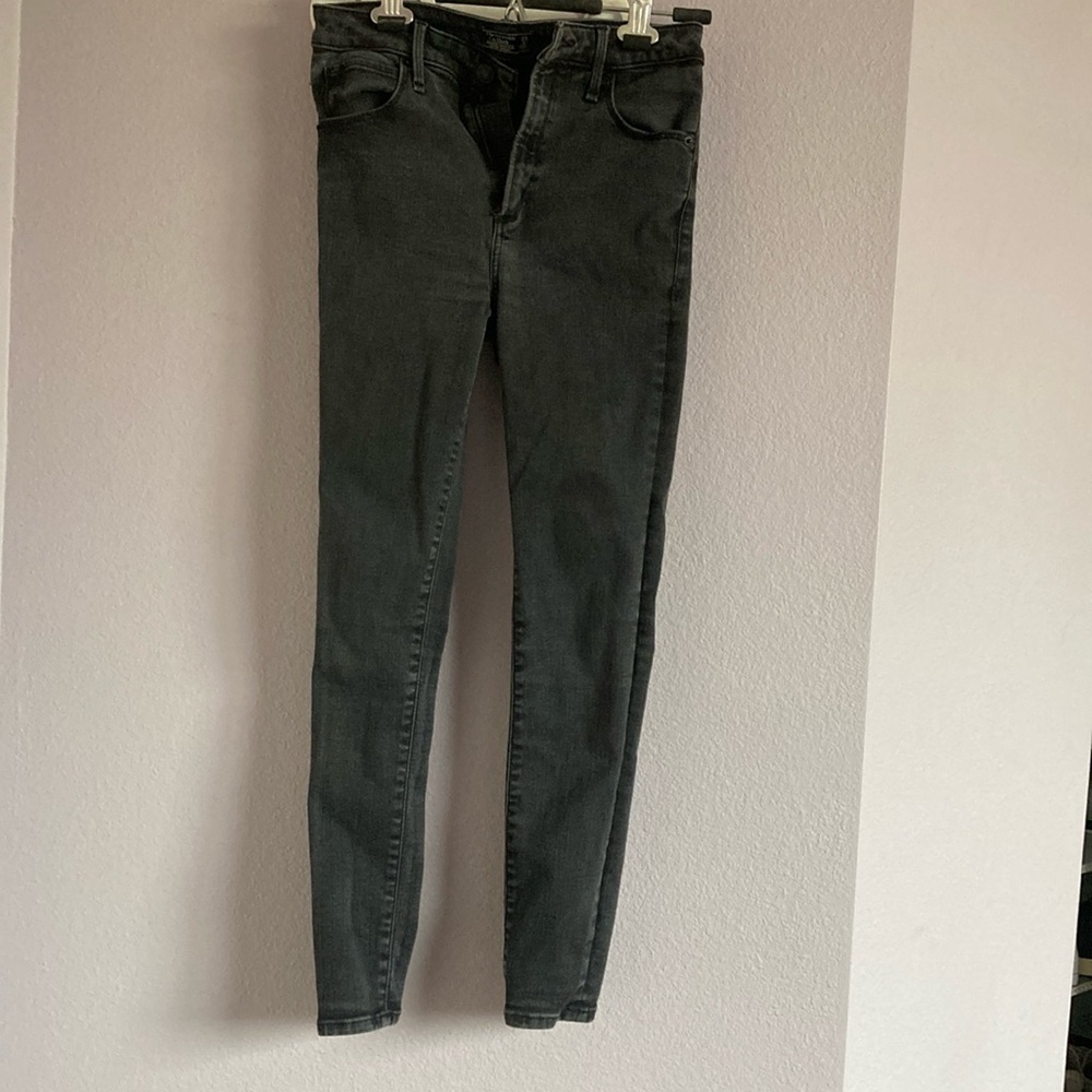 Abercrombie & Fitch Simone High Rise Super Skinny (washed black)
